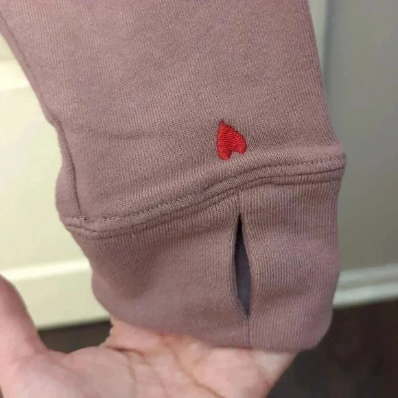 Peace Love World French Terry Pullover Sweatshirt Wistful Mauve - Picture 6 of 10